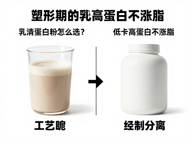 塑形期控糖必看，乳清蛋白粉怎么选？低卡高蛋白不涨脂