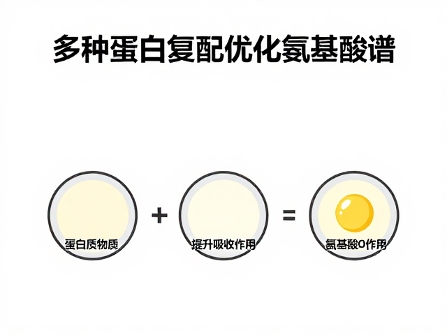 老年人营养，多种蛋白复配优化氨基酸谱，提升吸收效率