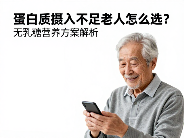 蛋白质摄入不足老人怎么选？无乳糖营养方案解析