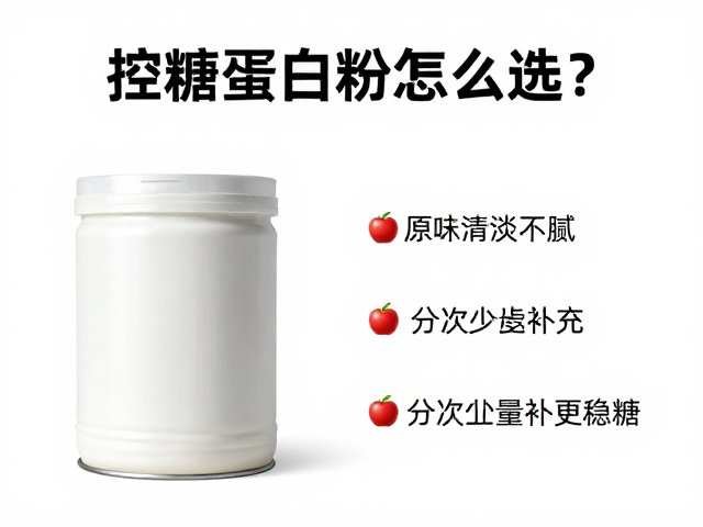 控糖蛋白粉怎么选?原味清淡不腻,分次少量补充更稳糖