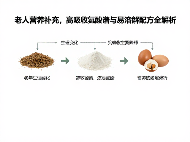 老年人营养补充，高吸收氨基酸谱与易溶解配方全解析