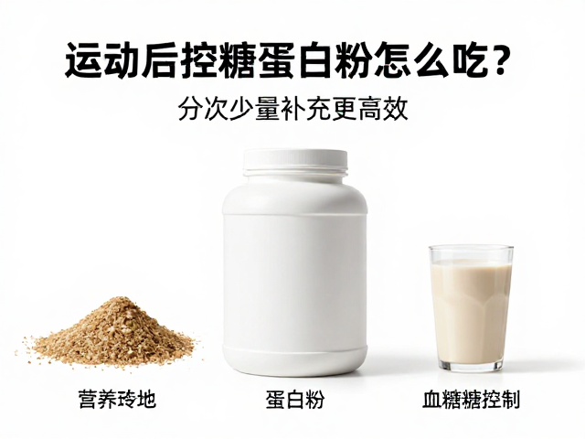 运动后控糖蛋白粉怎么吃?分次少量补充更高效