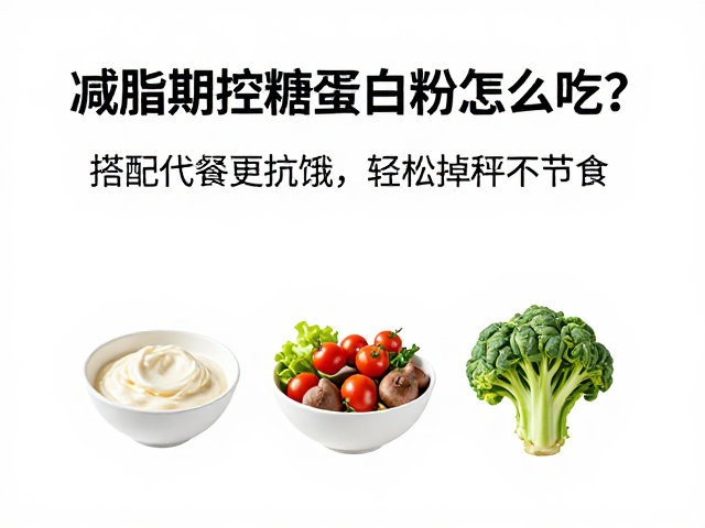 减脂期控糖蛋白粉怎么吃？搭配代餐更抗饿，轻松掉秤不节食