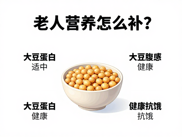 老年人营养怎么补?大豆蛋白饱腹感适中,健康又抗饿