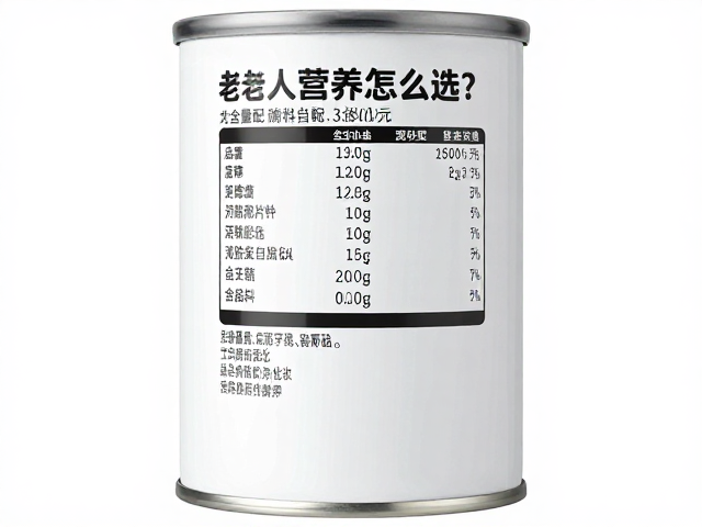 老年人营养怎么选?大容量罐装配料表简洁更安全