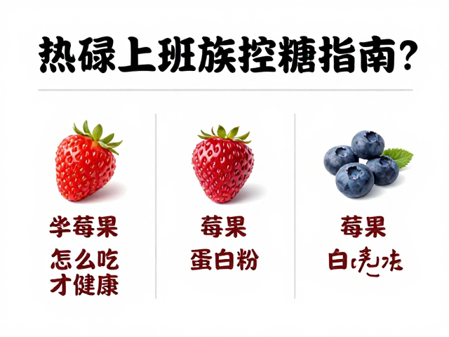 忙碌上班族控糖指南,莓果蛋白粉怎么吃才健康?