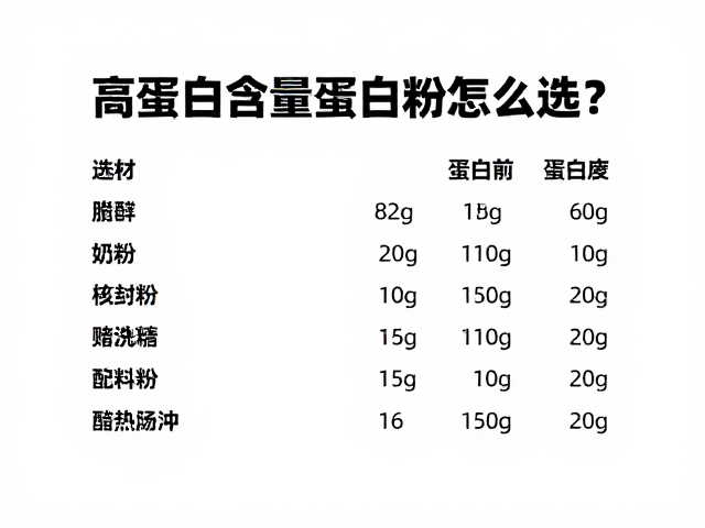 健身塑形控糖攻略,高蛋白含量蛋白粉怎么选?