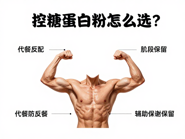 控糖蛋白粉怎么选?代餐搭配技巧,辅助肌肉保留不反弹
