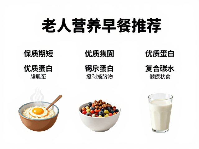 老年人营养早餐推荐,保质期短、饱腹感适中,健康又安心