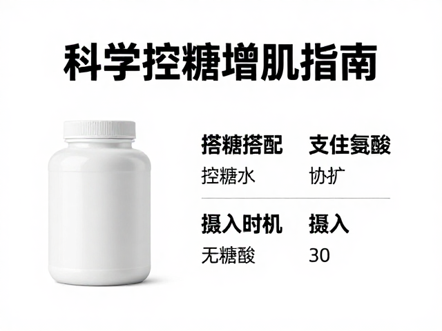 低碳水饮食搭配控糖蛋白粉与支链氨基酸,科学控糖增肌指南