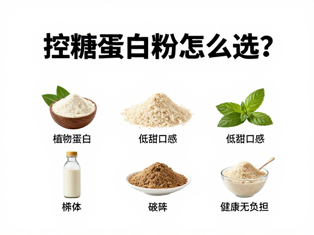 控糖蛋白粉怎么选？植物蛋白，低甜口感，健康无负担