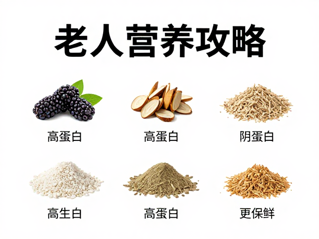 老年人营养攻略,每份高蛋白,干燥阴凉处存放更保鲜