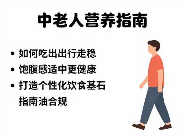 中老年人营养指南，如何吃出行走稳，饱腹感适中更健康