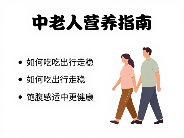 中老年人营养指南,如何吃出行走稳,饱腹感适中更健康