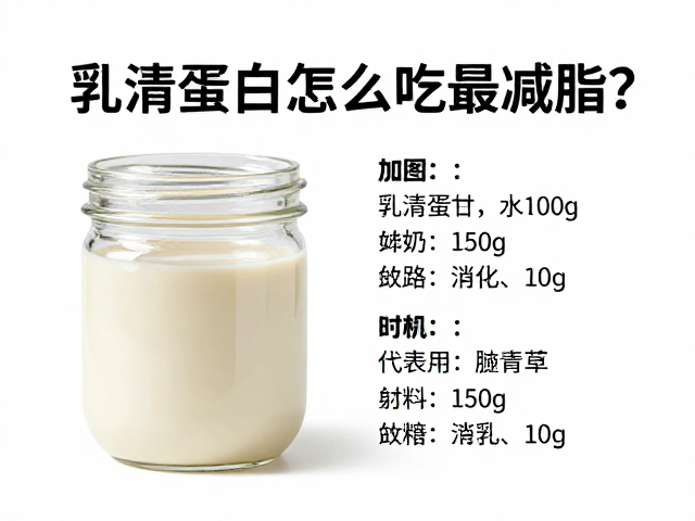 有氧运动后两餐间加餐,乳清蛋白怎么吃最减脂?
