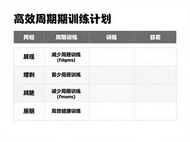 高强度训练者有氧后如何增肌?附高效周期训练计划