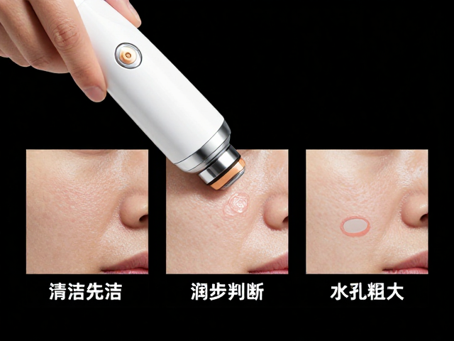 第三步：分析毛孔周围皮肤弹性与水分