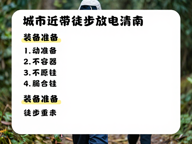 带娃轻松放电：行前准备与装备清单