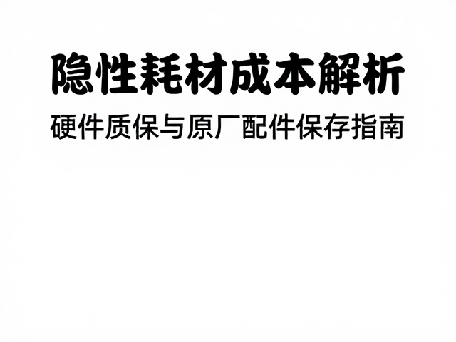 隐性耗材成本解析，硬件质保与原厂配件保存指南