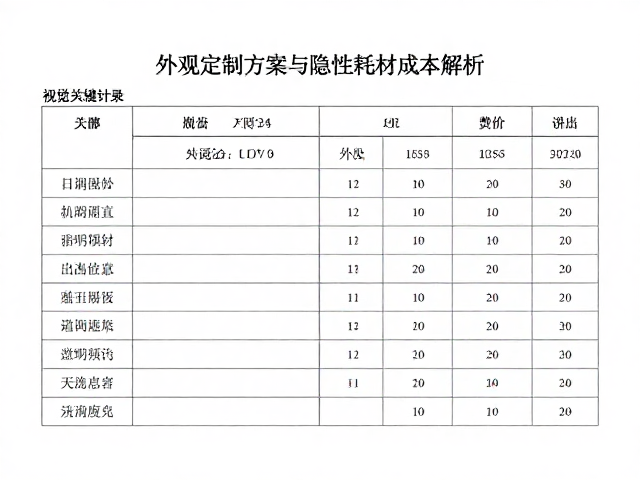 外观定制方案与隐性耗材成本解析，附故障返修费用明细