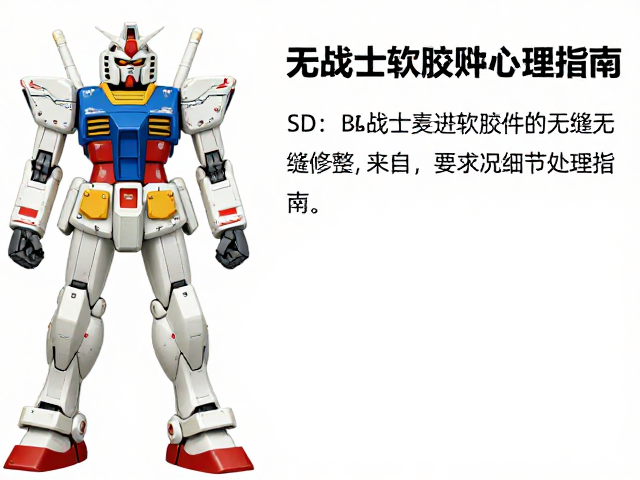SD BB战士高达软胶件无缝修整技巧,高要求细节处理指南