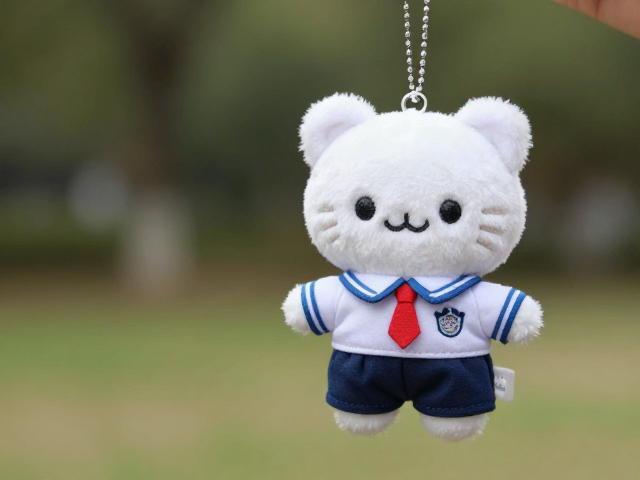 校园制服迷你毛绒公仔，亲肤面料打造治愈系挂件