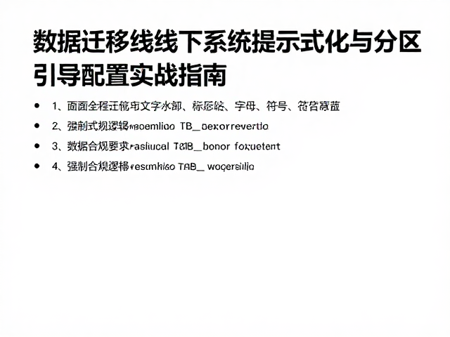 数据迁移线下的系统提示格式化与分区引导配置实战指南