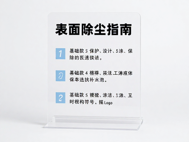 亚克力立牌表面除尘指南,单层基础款保养技巧与清洁误区