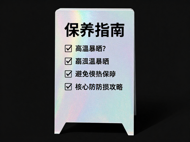 单人单层镭射闪粉立牌保养指南，避免高温暴晒防损攻略