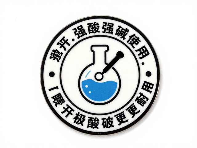 常规圆形角色徽章，随身佩戴指南，避开强酸强碱更耐用