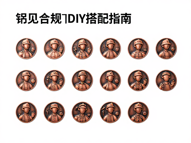 铜合金多件套圆形角色徽章，高质感收藏与DIY搭配指南
