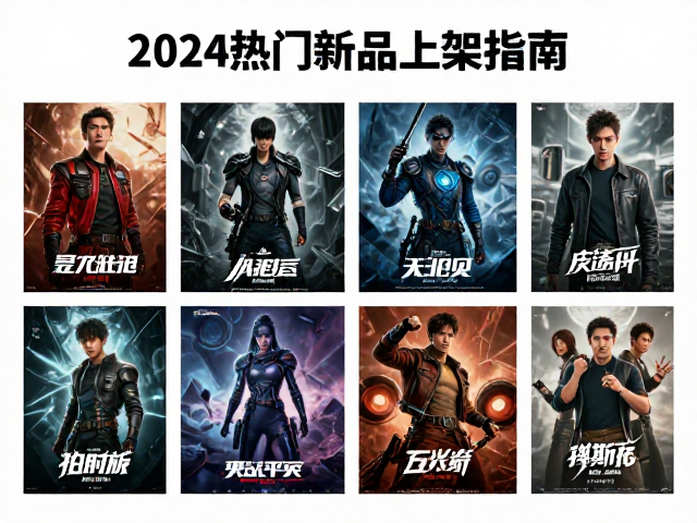 大幅覆膜角色海报整套收藏，2024热门新品上架指南
