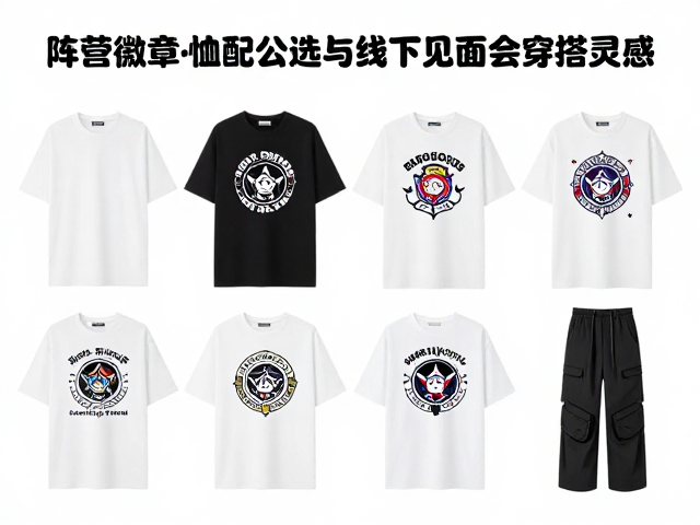 动漫印花T恤怎么选？阵营徽章搭配指南与线下见面会穿搭灵感