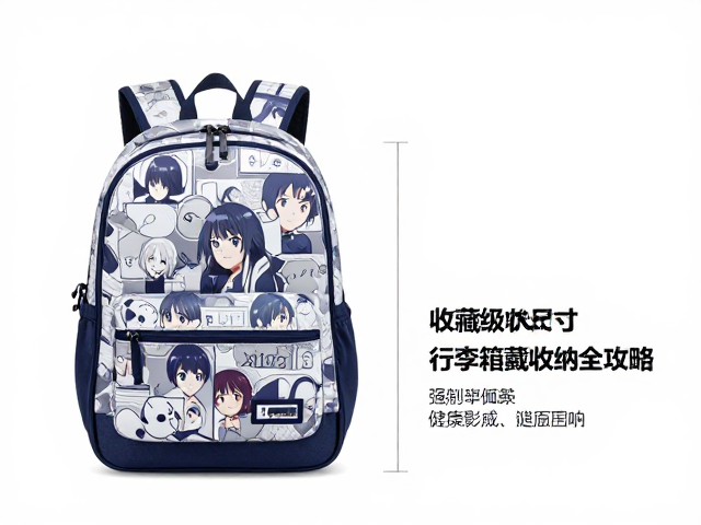 动漫印花学生书包怎么选？收藏级内袋尺寸与行李箱收纳全攻略