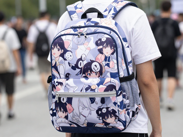 漫展出行必备，动漫印花学生书包如何远离尖锐物保护？