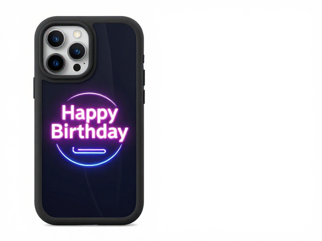 硅胶全包手机壳生日纪念款，炫酷灯效模块点亮高光时刻