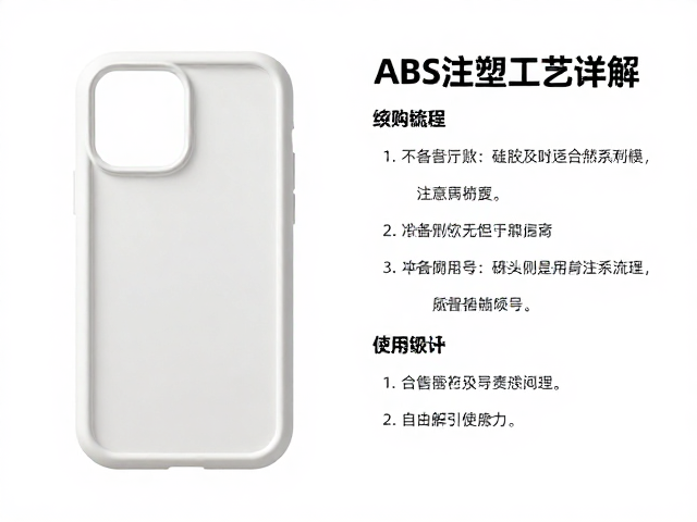 硅胶全包手机壳，ABS注塑工艺详解，附选购说明书