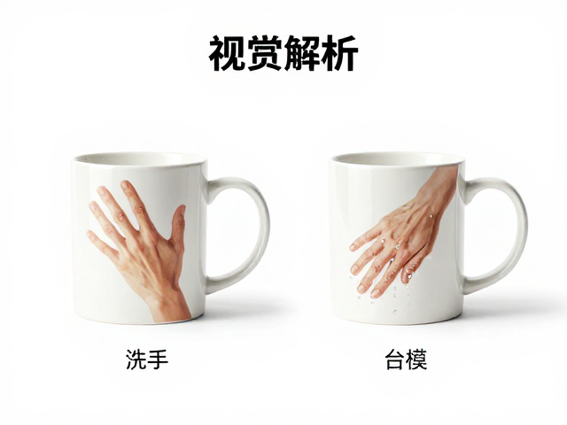 印花陶瓷马克杯丝网印刷工艺解析,机洗手洗区分指南