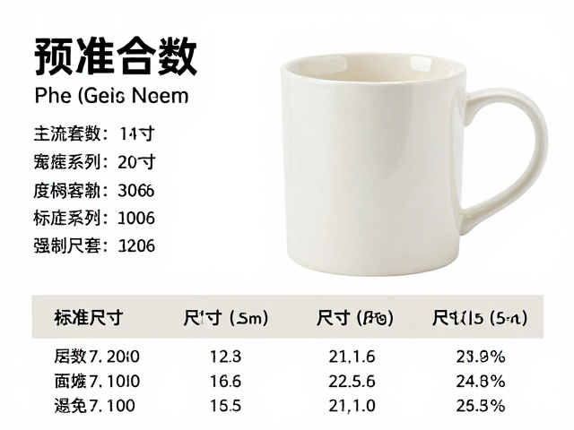 印花陶瓷马克杯标准尺寸与预定金详解,助您轻松选购