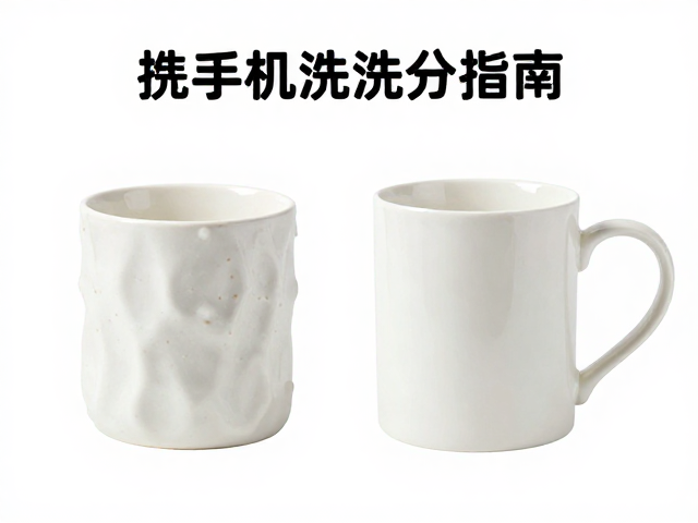 印花陶瓷马克杯怎么洗？易清洗不褪色，机洗手洗区分指南