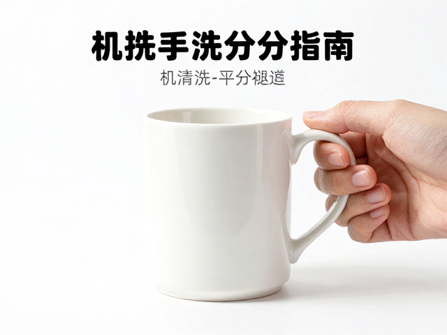 印花陶瓷马克杯怎么洗？易清洗不褪色，机洗手洗区分指南