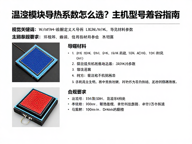 温控模块导热系数怎么选？W/mK数据解析与主机型号兼容指南