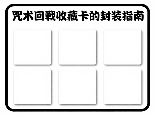 咒术回战周边收藏卡封装指南，线下漫展防损技巧