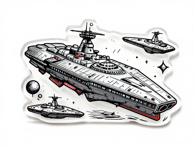 宇宙战舰提拉米斯周边，手绘涂鸦风亚克力挂件，几十元入手高颜值