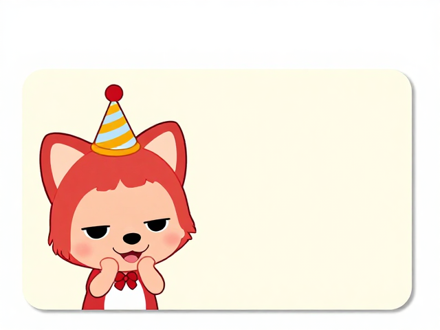 阿狸系列动漫周边，创意卡套票根生日庆贺指南