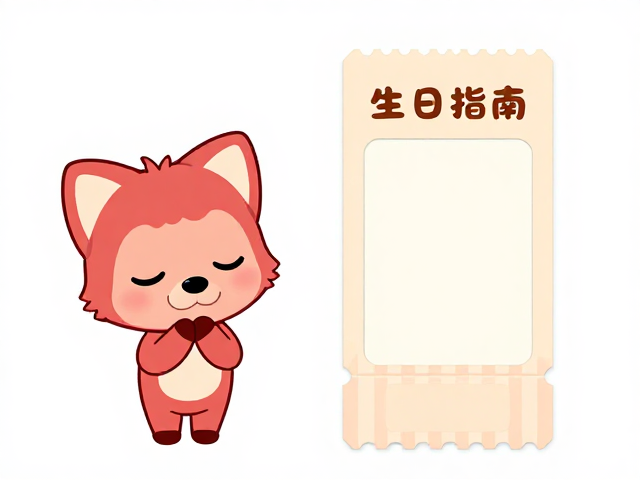 阿狸系列动漫周边，创意卡套票根生日庆贺指南