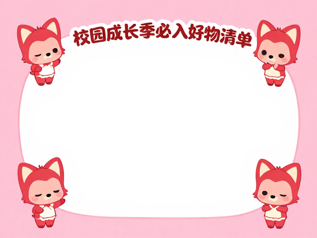 阿狸生日周边推荐，校园成长季必入好物清单