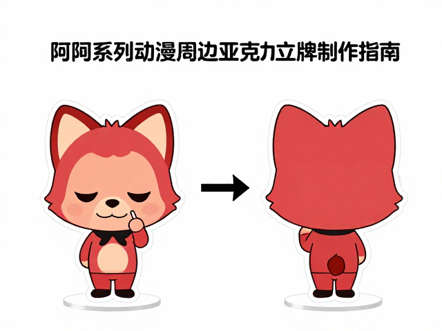 阿狸系列动漫周边亚克力立牌制作指南，高效物料审校与避坑攻略