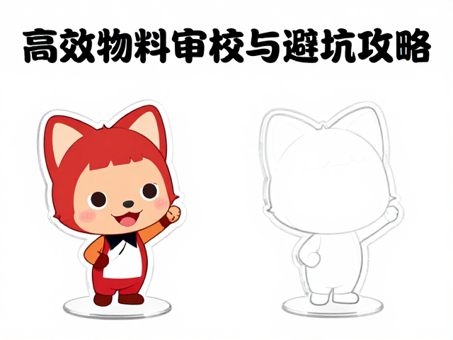阿狸系列动漫周边亚克力立牌制作指南，高效物料审校与避坑攻略