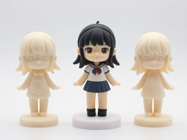 美少女手办小批量定制，PVC高温注塑一体成型与手工翻模工艺解析